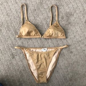 Vintage Gold Dolce & Gabbana High Waisted Bikini